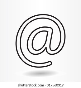 email line icon
