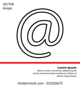 email line icon
