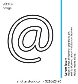email line icon