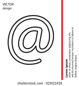 email line icon