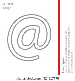 email line icon