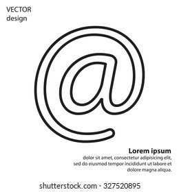 email line icon
