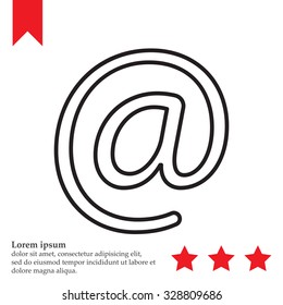 email line icon