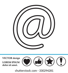 email line icon
