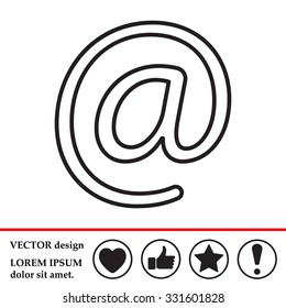 email line icon