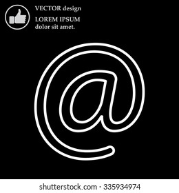 email line icon