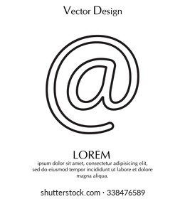 email line icon
