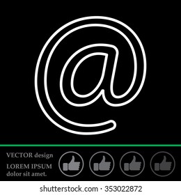 email line icon