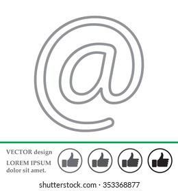 email line icon