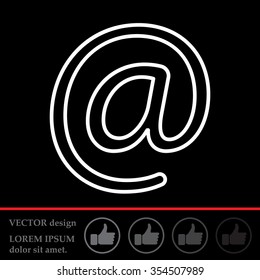 email line icon