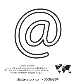 email line icon