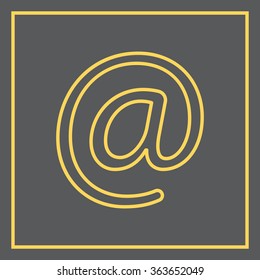 email line icon