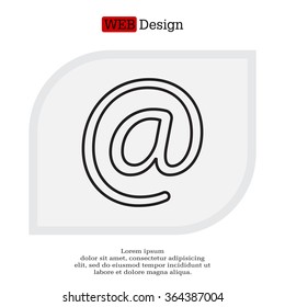 email line icon
