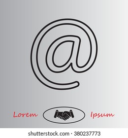 email line icon
