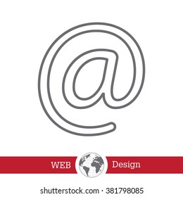 email line icon
