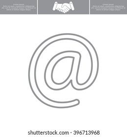 email line icon
