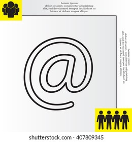 email line icon
