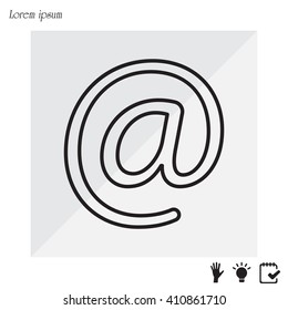 email line icon