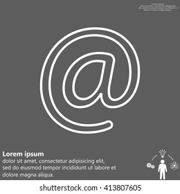 email line icon