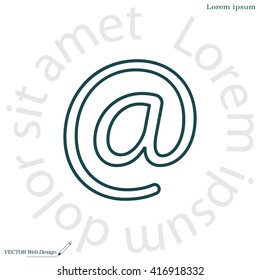 email line icon