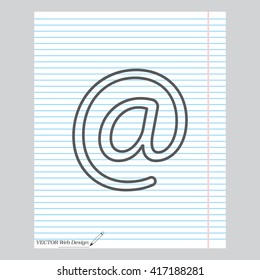 email line icon