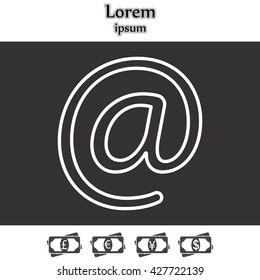 email line icon
