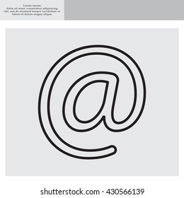 email line icon