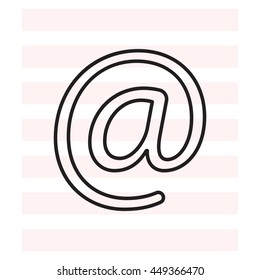 email line icon