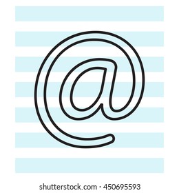 email line icon