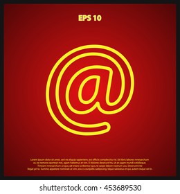 email line icon