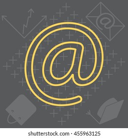 email line icon