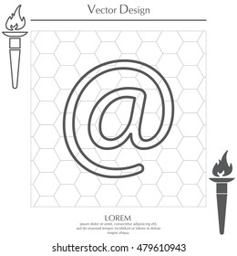 email line icon