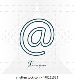 email line icon