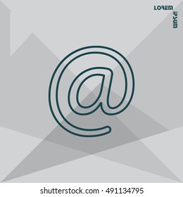 email line icon