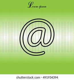 email line icon