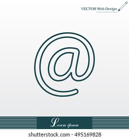email line icon