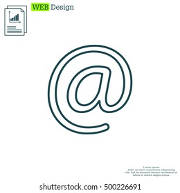 email line icon