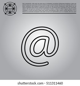 email line icon