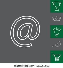 email line icon