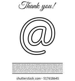 email line icon