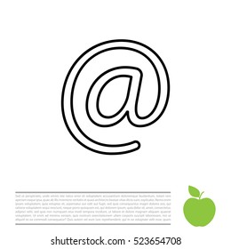 email line icon