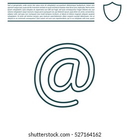 email line icon