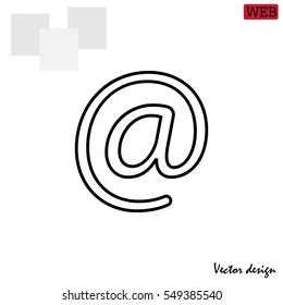 email line icon