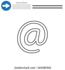 email line icon