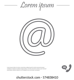 email line icon
