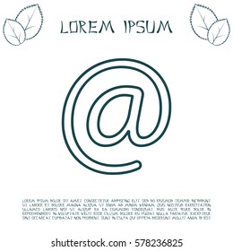 email line icon