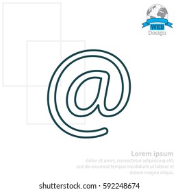email line icon