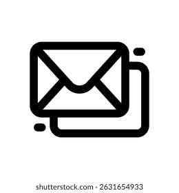 email line icon. Clean and minimalist vector icon for websites, mobile apps, presentations, and logos. Fully scalable and customizable for any project.