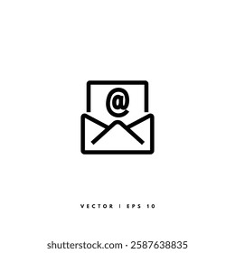 Email Line Icon. Editable Stroke