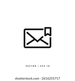 Email Line Icon. Editable Stroke